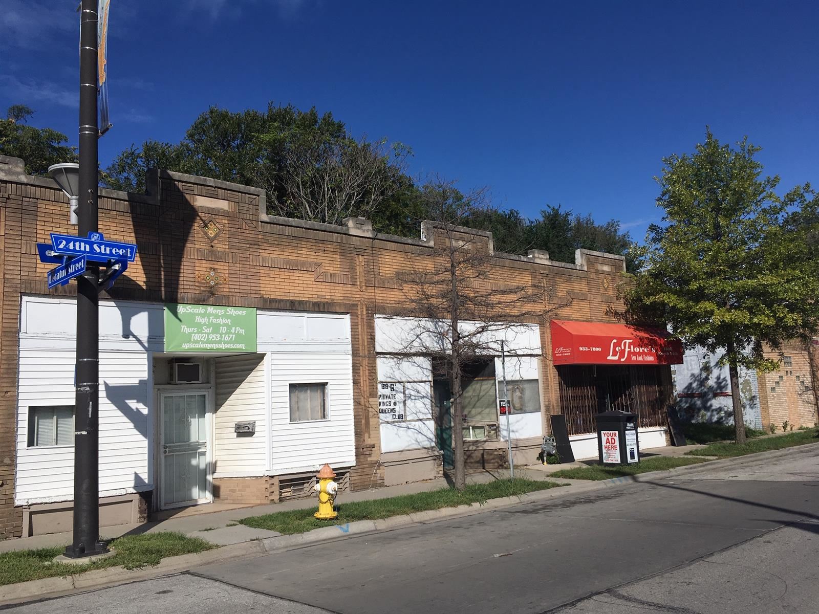Modern image of storefronts on N 24th St.